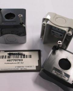 Push-button housing with 1 hole